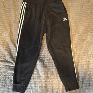 Adidas Black Sweatpants with Tapered Jogger Fit